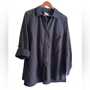Denim & Co blouse women’s size XL Black